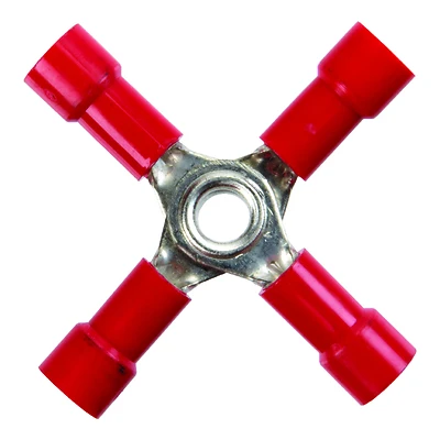 22-18 Ga. Insulated Wire Terminal Butt Splice Red 2 Pk, Model 60933