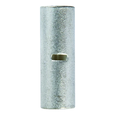 6 Ga. Uninsulated Wire Terminal Butt Splice Connector Silver 2 Pk