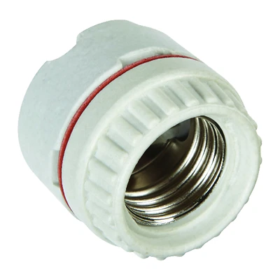 Porcelain Medium Base Ring Socket 2-piece, 660w, 250v, Model 60576