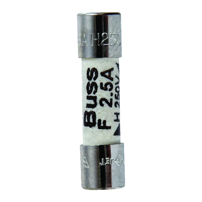 Gda 2.5 Amp 250 Volt Fast Acting Ceramic Fuse 2 Pk, 5mm X 20mm