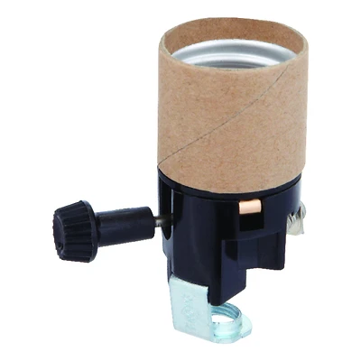Phenolic Medium Base Turn Knob Socket 1 Pk, Model 60530, 250w-250v