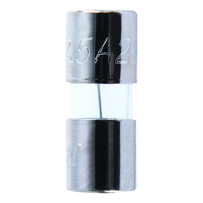 Jandorf 60615 AGA Fast Acting Glass Fuse, 2.5A 250V, 1/4 x 5/8 In, 4 Pk