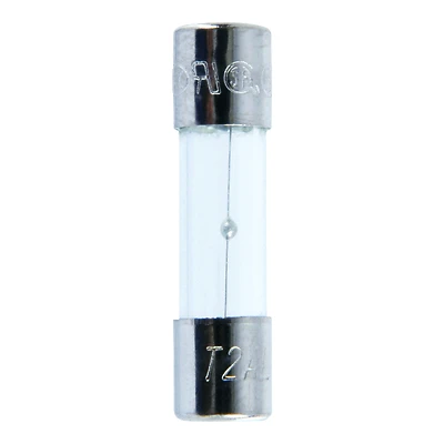 S506 2 Amps 250v Time Delay Glass Fuse 2 Pk, 5mm X 20mm