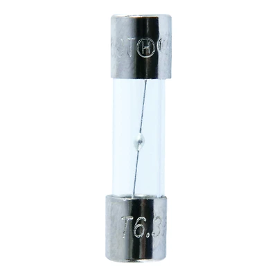 S506 6.3a Time Delay Glass Fuse 2 Pk, 250v, 5mm X 20mm