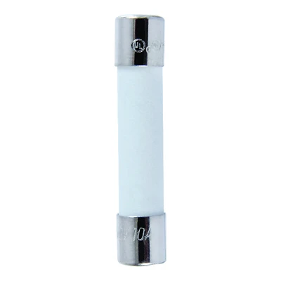 Abc 10 Amps 250v Fast Acting Ceramic Fuse 2 Pk, 1/4" X 1-1/4"