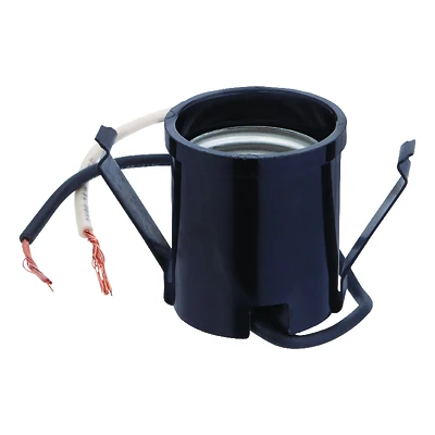 Phenolic Medium Base Snap-in Socket 1 Pk, 660w, 250v, 18 Awg Wire Terminals, Model 60538