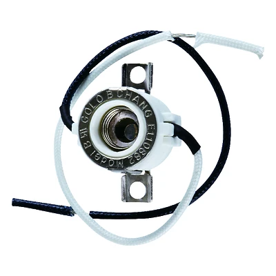 Porcelain Halogen E11 Base Socket, 1000w, 250v, Wire Terminals, Model 60517, 1 Pk