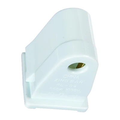 Plastic Fluorescent Medium Base Socket, Slimline, 1 Pk, 660w, 1000v, Model 60490