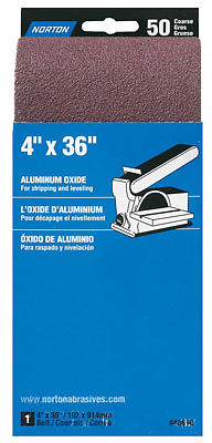 4" X 36" 50g Sand Belt For Metal And Wood Applications