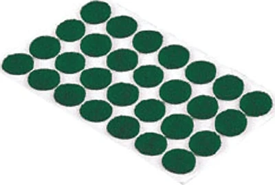 Shepherd Felt Self-adhesive Round Pads, Green, 3/8 In., 28 Pk, Model 9421