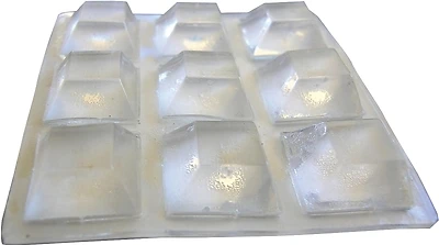 Shepherd 9562 Vinyl Self-Adhesive Bumper Pads, Clear Square, 1/2 In., 9-Pack