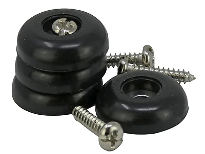 Shepherd 9644 Heavy Duty Anti-Skid Surface Pads, Round, 1 In., Black, 4 Pk