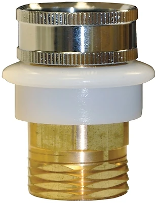 Danco 9D00010518 Hose Adapter, 3/4 In. x 3/4 In., Brass, Chrome