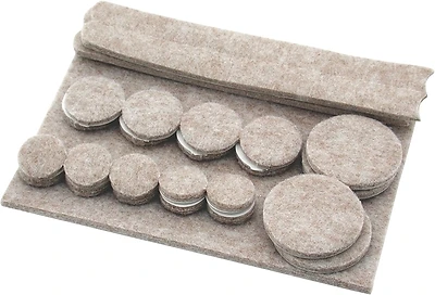 Shepherd Felt Self Adhesive Pads Assorted Beige 27 Pk - Includes Various Sizes