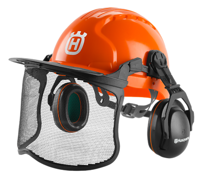 Husqvarna 592752601 Forest Helmet, HDPE Shell, Hearing Protection