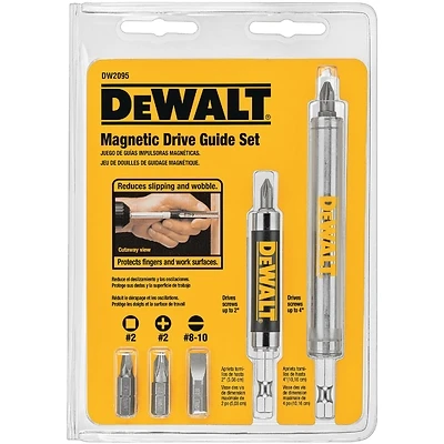 2 In. L Drive Guide Set Heat-treated Steel 7 Piece Set