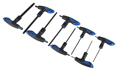 Jl-hkt-8m Hex T Key Set, 8 Pieces, Chrome Vanadium, Metric Sizes 2-10mm