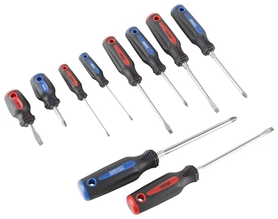 Sd-set-7 10-piece Screwdriver Set With Chrome Vanadium Steel Blades
