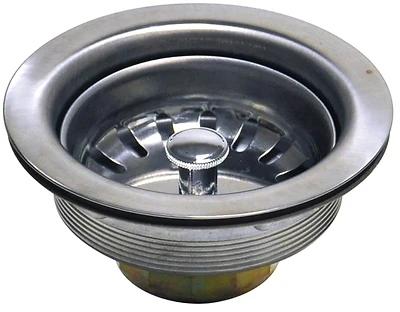 3-1/2 Inch Stainless Steel Basket Strainer Assembly With Chrome Housing And Locknuts