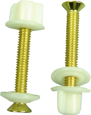 Danco 88653 Toilet Seat Hinge Bolts, Steel and Brass