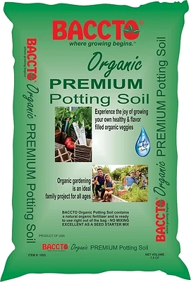 1925 Organic Premium Potting Soil, 1.5 Cubic Feet Bag For Indoor And Outdoor Use