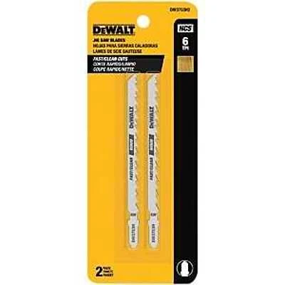 2-pack 4-in T-shank High-carbon Steel Jigsaw Blades Dw3753h2 For Wood Cutting