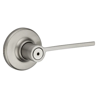 Ladera Lever Privacy Lockset, Satin Nickel,