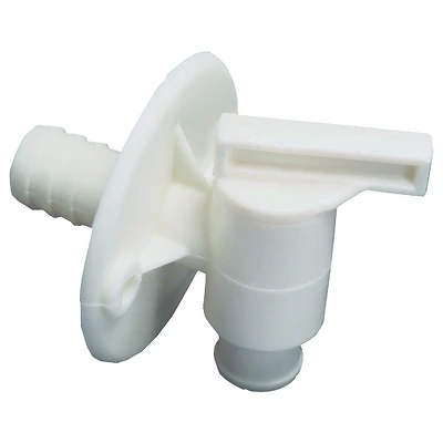 US Hardware RV-394C Water Spigot, Plastic, White, 1/2 In.