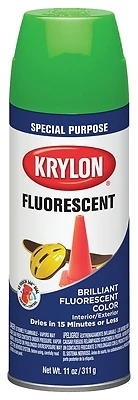 11 Oz. Fluorescent Green Spray Paint - Maximum Visibility & Safety