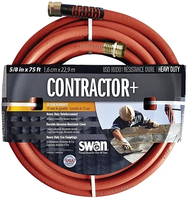 5/8 In. Diameter Brown Heavy-duty Garden Hose, 75 Ft Length, Model Sncg58075