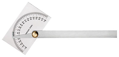 7-7/8 In. L X 2-3/32 In. W Stainless Steel Protractor 6 In. Silver