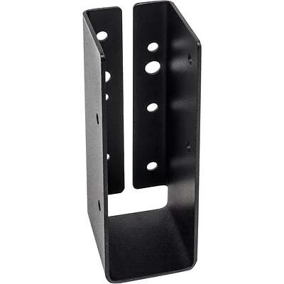 Outdoor Accents Joist Hanger, ZMAX Coating, Galvanized Light Steel, Black, 2 x 6 In.