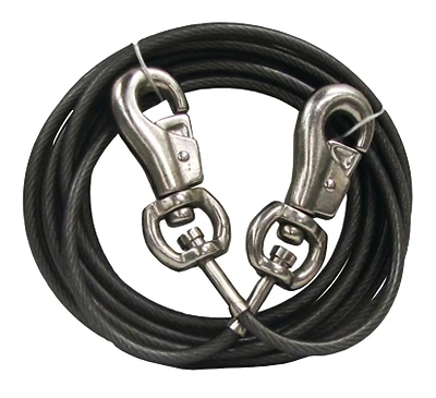 Boss Pet PDQ Q683000099 Super-Beast Tie-Out Cable, 30 Ft, Dogs Up To 125 Lbs