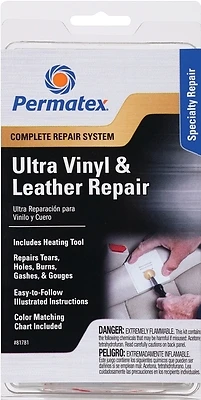 Permatex 81781 Vinyl and Leather Repair Kit, 6-Piece with Electric Heat Tool