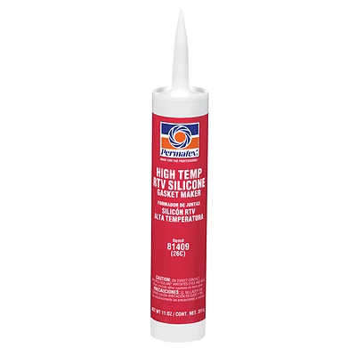 Permatex 81409 Gasket Maker, High-Temp Red RTV Silicone, 11 Oz.