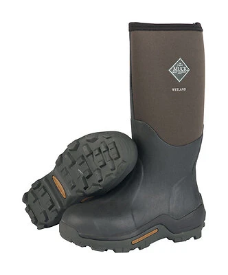 Muck Boot WET-998K Wetland Field Boots, Bark/Tan, Size 13 Men