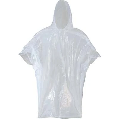 Economy Poncho, Clear, One Size