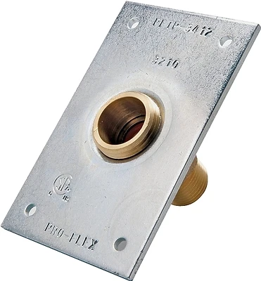 1/2 Inch Brass Csst Termination Plate With Fitting - Model Pfst-12c
