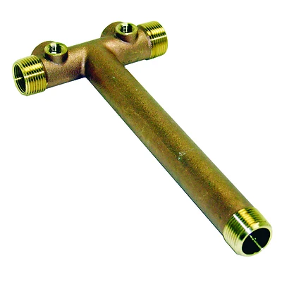 Tank Tee, Brass, 13 x 1-1/4-In.