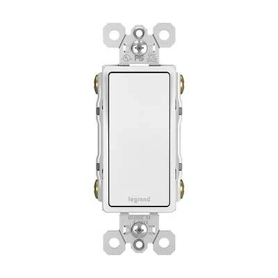 Pass & Seymour Decor Switch 4W 15A 120/277V White