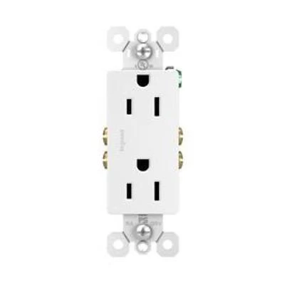 Pass & Seymour Decor Outlet 15A 125V 2P 3W White