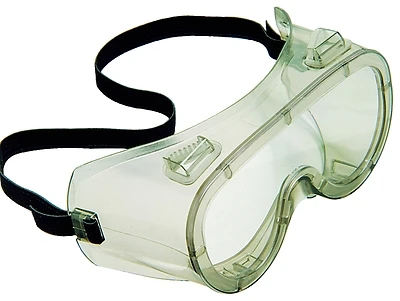 Chemical And Impact Gray Tint Frame Safety Goggles With Anti-fog Clear Lenses