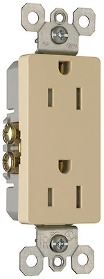 Pass & Seymour Ivory Decorator Tamper-Resistant Receptacle