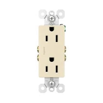 Pass & Seymour 15A/125V Premium Light Almond Decorator Outlet