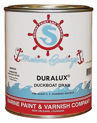 Flat Camouflage Marine Paint, Camouflage Duckboat Drab, 1 Quart