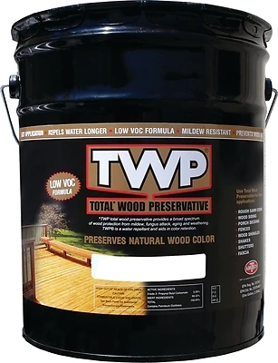 Exterior Wood Stain, Black Walnut, 5-Gallons