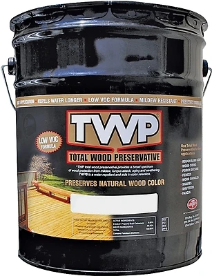 Exterior Wood Stain, Rustic Oak, 5-Gallons