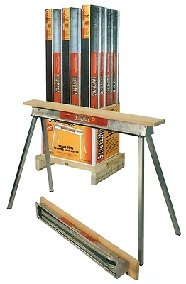 Sawhorse, Heavy-Duty Galvanized Steel, 30-In.