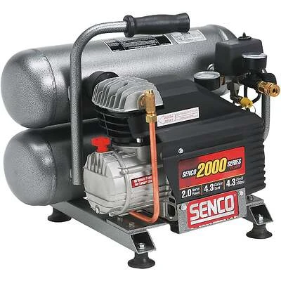 4.3 Gallon Portable 125 Psi Twin-stack Air Compressor Model Pc1131