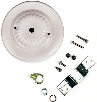 Jandorf Traditional Canopy Kit, 7/16-In. Center Hole, White, 5-In.